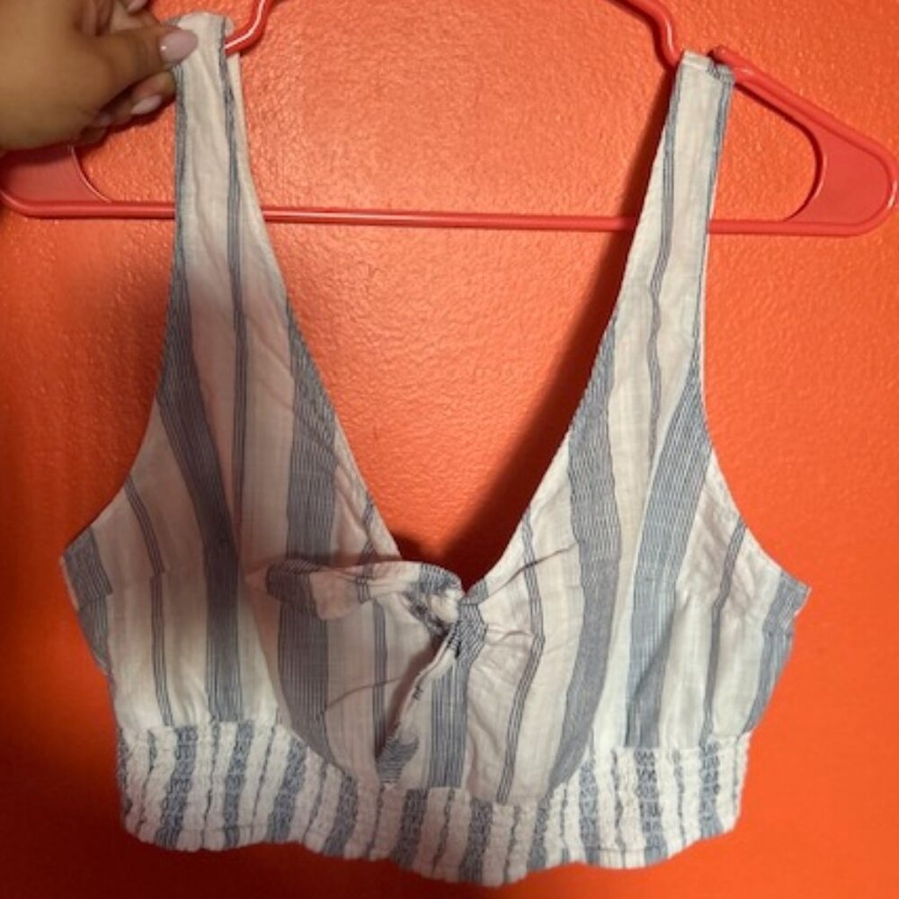 Abercrombie & Fitch Striped Crop Top